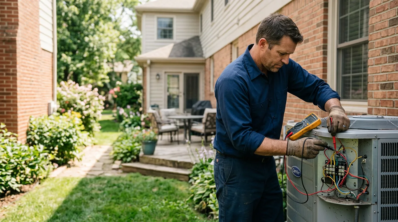 HVAC technician working near Hull, GA